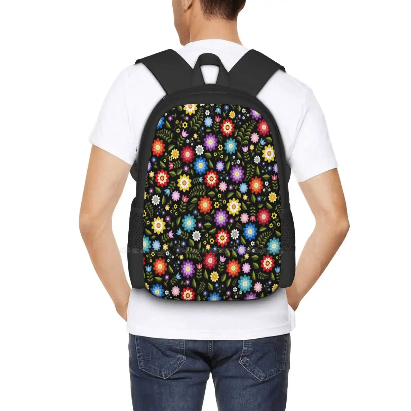 Mochila con estampado folclórico de Europa del Este, bolso decorativo de flores, gran oferta, a la moda, 2020