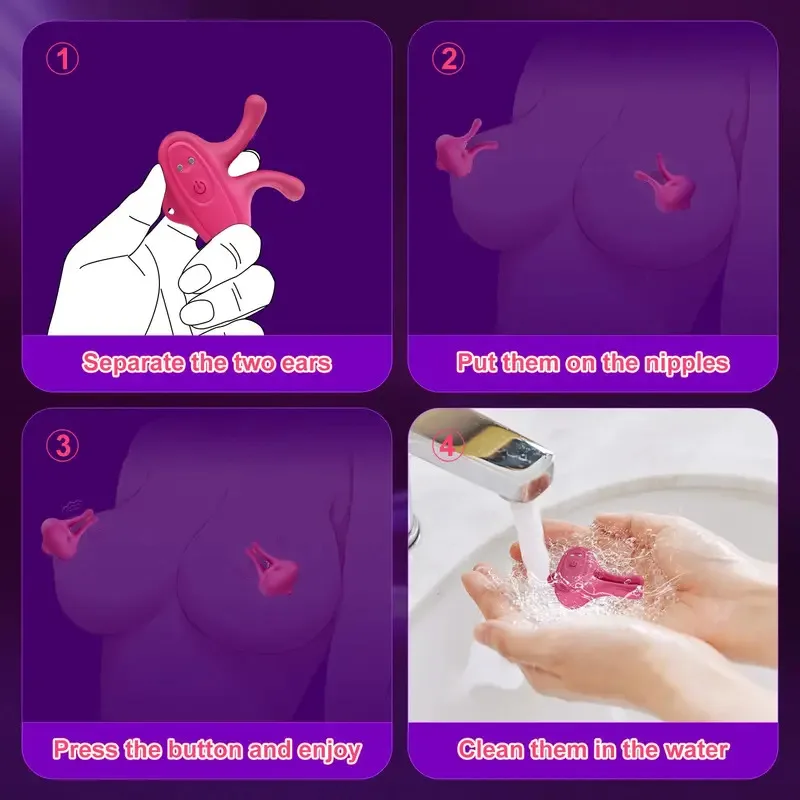 تهتز المشابك هزاز 9 طرق الاهتزاز تحفيز الحلمة المغناطيسي BDSM ألعاب الجنس الكبار للنساء الأزواج متعة