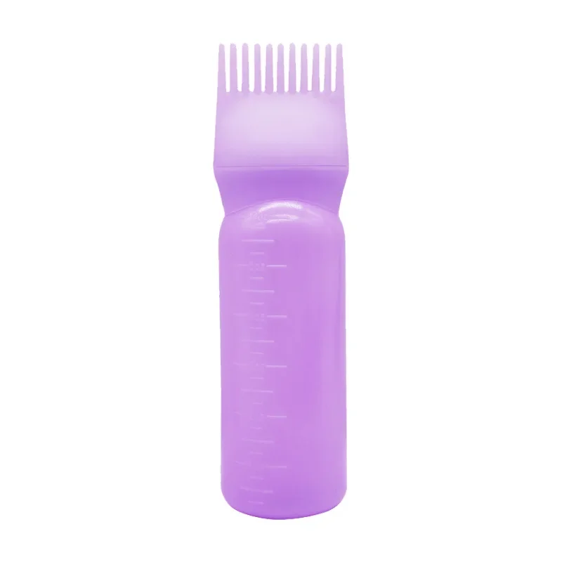 4 Colors Hair Dye Applicator Brush Bottles Dyeing Shampoo Bottle Oil Comb Hair Dye Bottle Applicator Hair Coloring Styling Tool