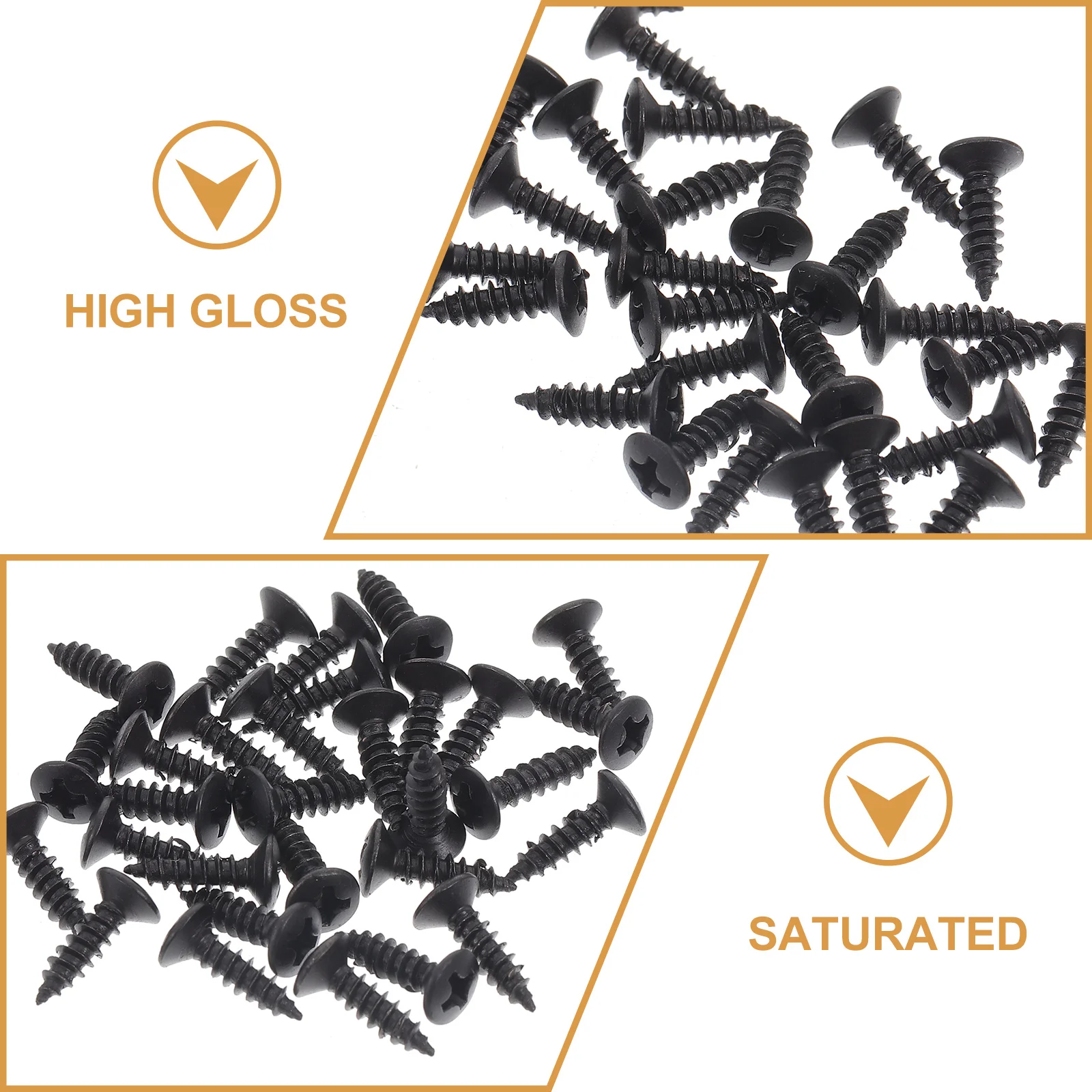 

30Pcs Durable Electric Guitar Pickguard Screws Not Easy To Wear Tear Practical Fixator Accessory