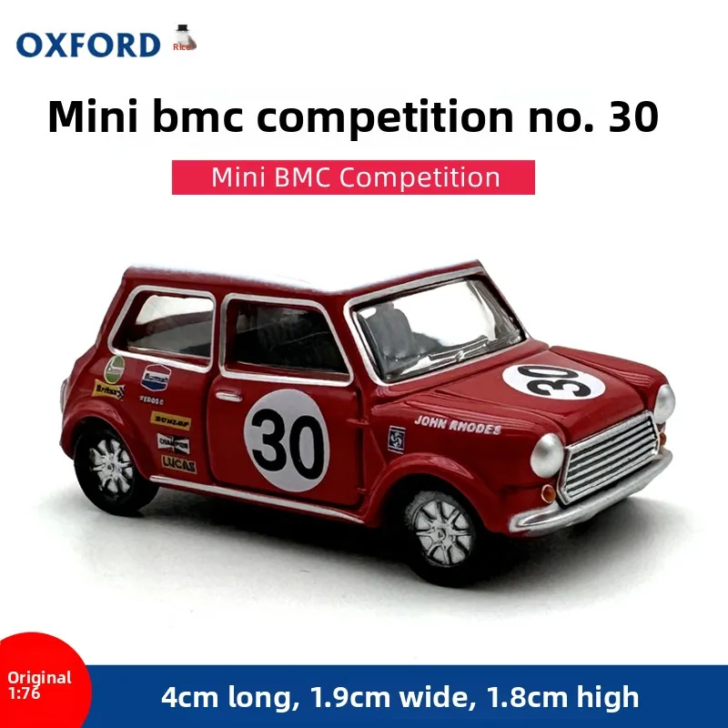 Coche de Carreras BMW Mini BMC de Escala 1:76 de la Marca OXFORD 30 Modelos de Coches de Aleación Coleccionables, Juguete, Regalo, Souvenir, Adorno de Exhibición