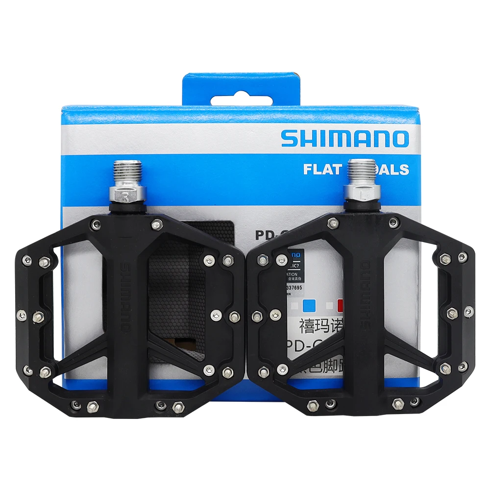 SHIMANO PD-GR400 Pedal Ultralight Stable Flat Pedal for Trail Mountain Road Casual Ride Resin GR400 Original Bicycle Parts