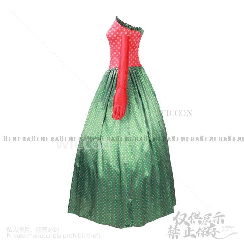 Anime Movie Christmas Costume Red Green Dress Lolita Cosplay Martha May Whovier Uniform For Girls Woman Halloween Customized