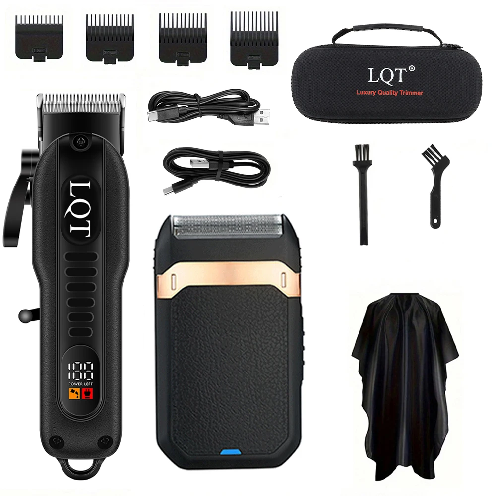 LQT 222 Professional hair clipper two sets, adjustable hair clipper electric clipper home hair clipper hair styling