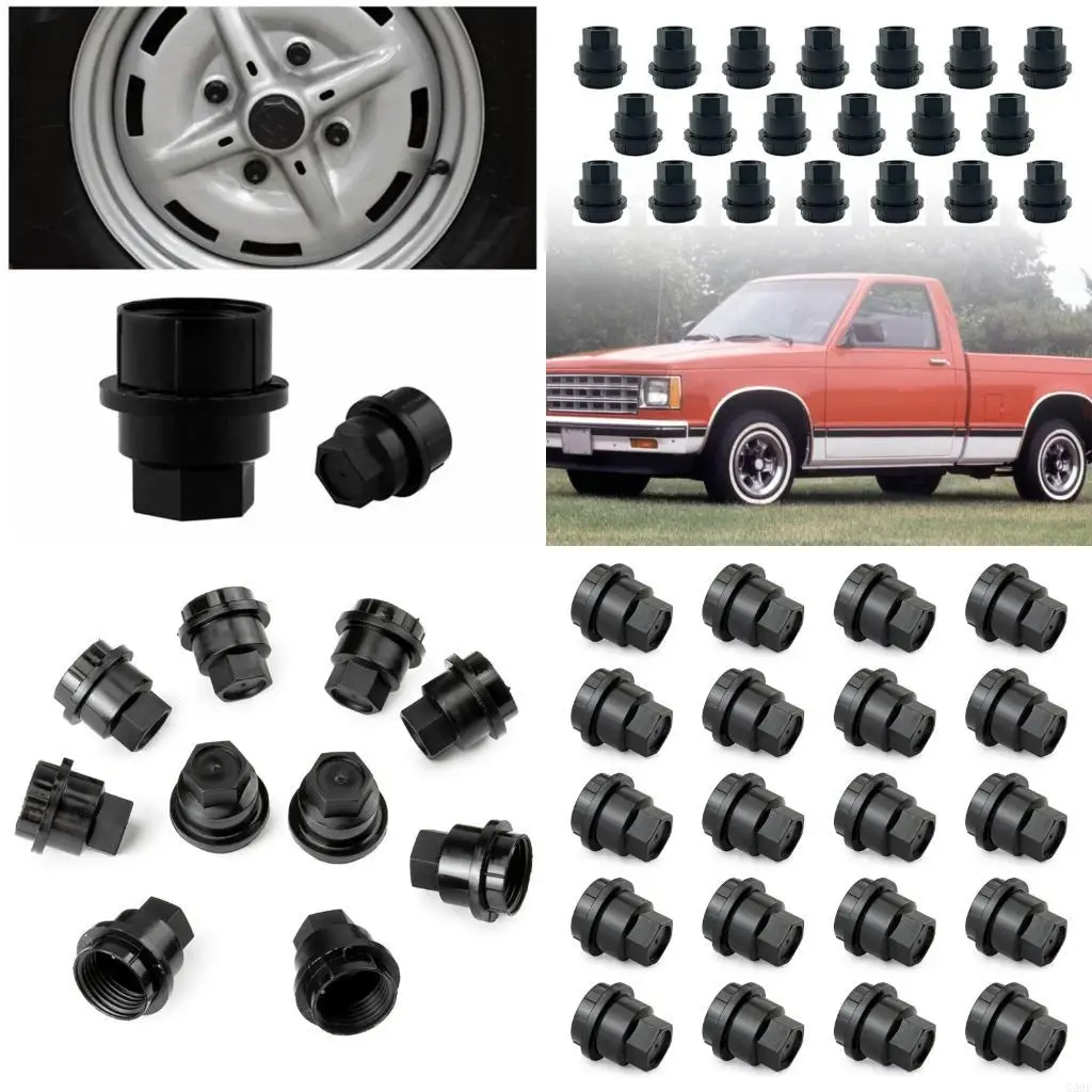

G99F 24mm Lug Nut Covers Universal Vehicle Fit Anti Dust Wheel Accessories 15661036