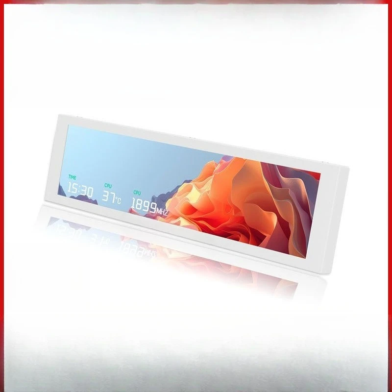 

TV 9.16 LCD WHITE longitudinal mode horizon 9.16 inch magnetic secondary screen DIY theme