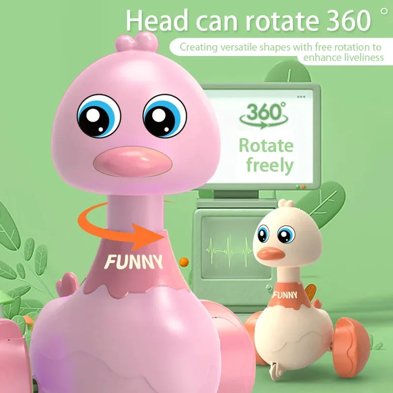 Macchinine giocattolo per bambini Altalena per bambini Press And Go Cute Duck Car Giocattoli educativi per ragazzi Ragazze Tirare indietro Macchinine giocattolo Regali di Natale per bambini