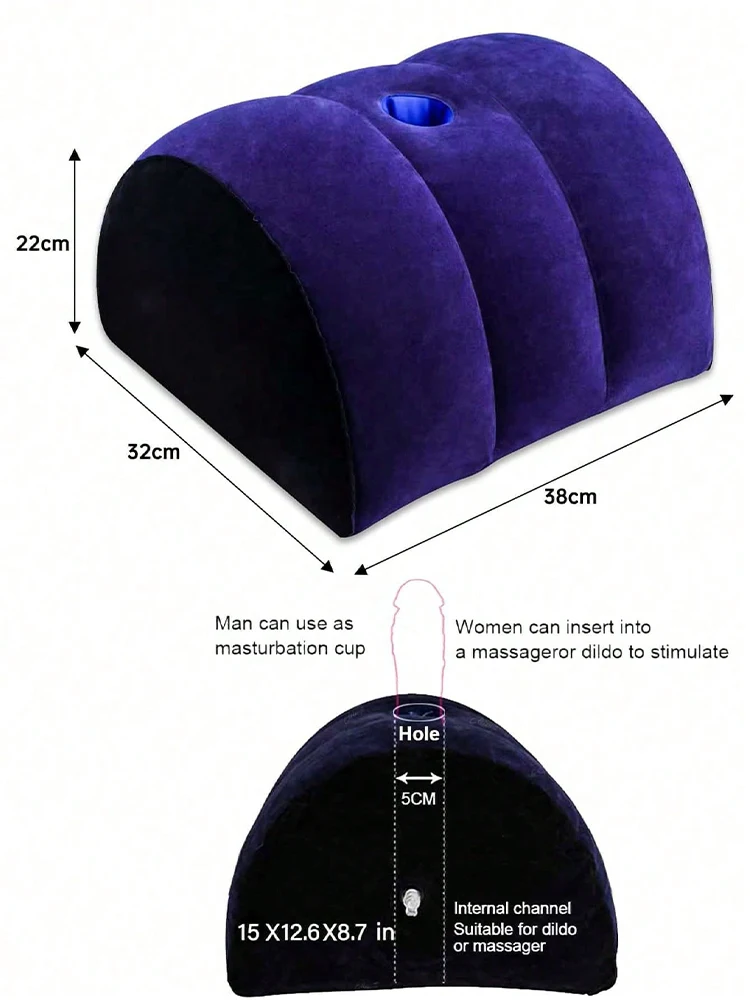 وسادة جنسية قابلة للنفخ BDSM وسادة لتعزيز المواقف المثيرة Sextoys إسفين الوسادة الحياة الجنسية أثاث الكبار ألعاب الجنس الغريبة