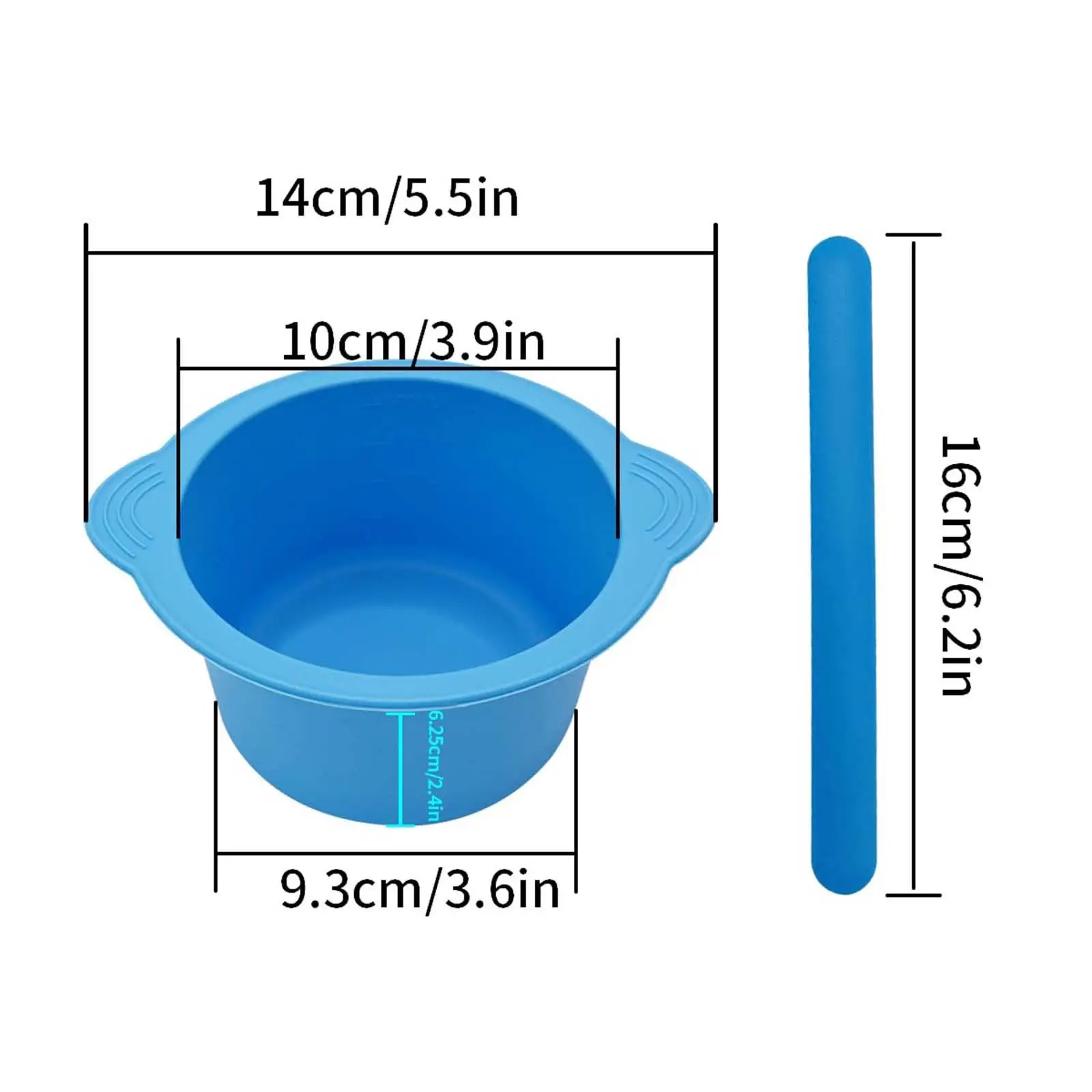 Cuenco para máscara Facial DIY, cuenco para máscara de arcilla de silicona, cuenco para cera para depilación, artículos de tocador