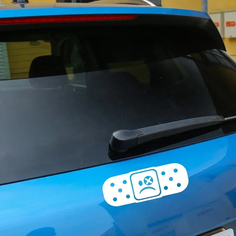 

Personality Band-aid Cartoon Car Sticker Stay Away Glass Window Body Decoration Waterproof Vinyl Decal Decoration