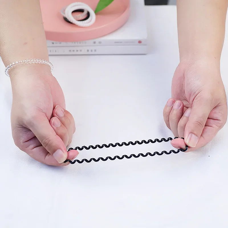 Cinta de goma elástica para el pelo para mujer y niña, coletero, diadema, accesorio para el cabello