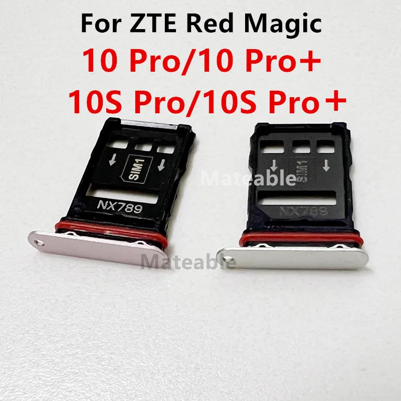10Pro SIM Card Slot For ZTE Nubia RedMagic 10S Pro Plus Card Adapters Socket Holder Tray Chip Drawer Replace Housing Parts