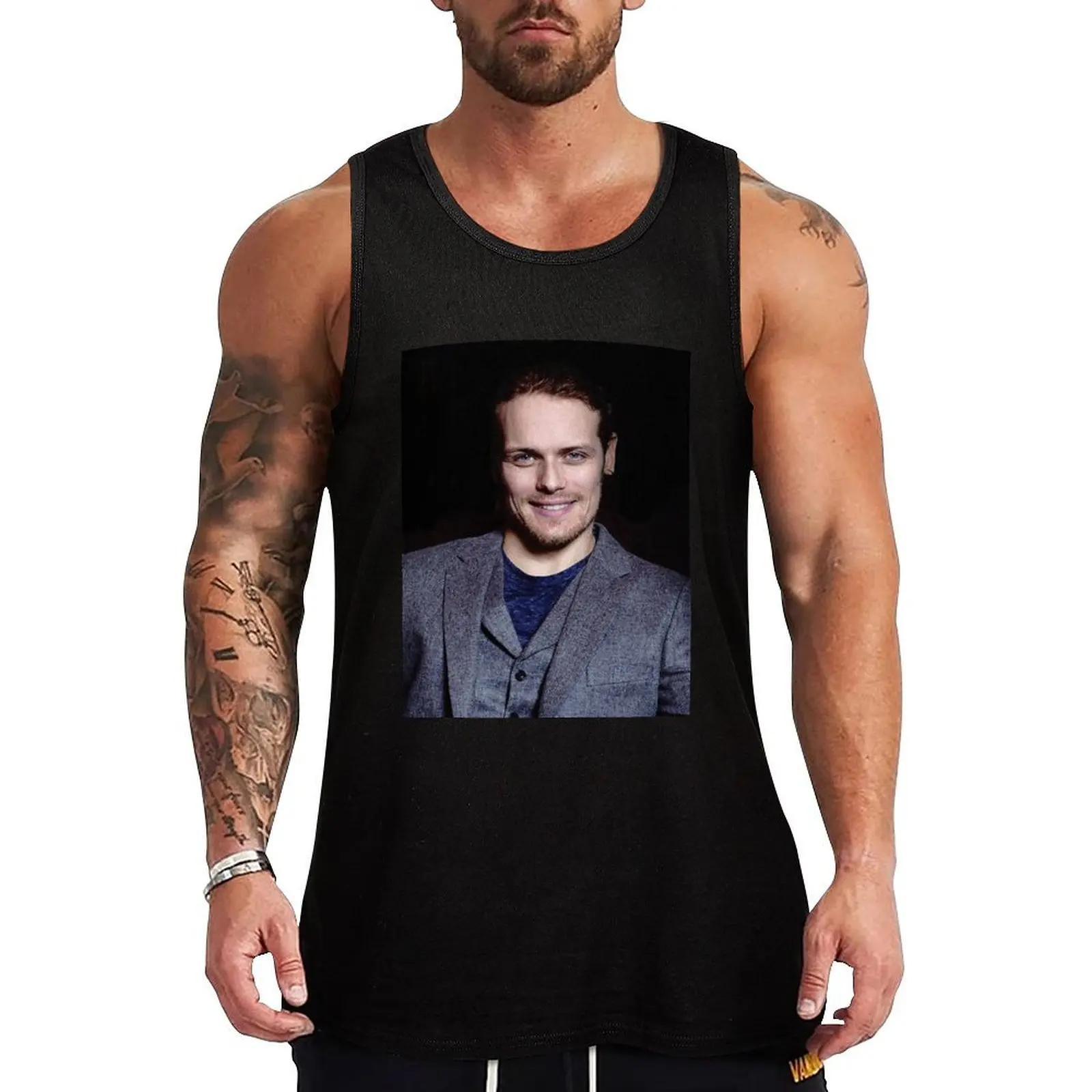 Sam Heughan Tank Top bodybuilding for men sports clothes for men