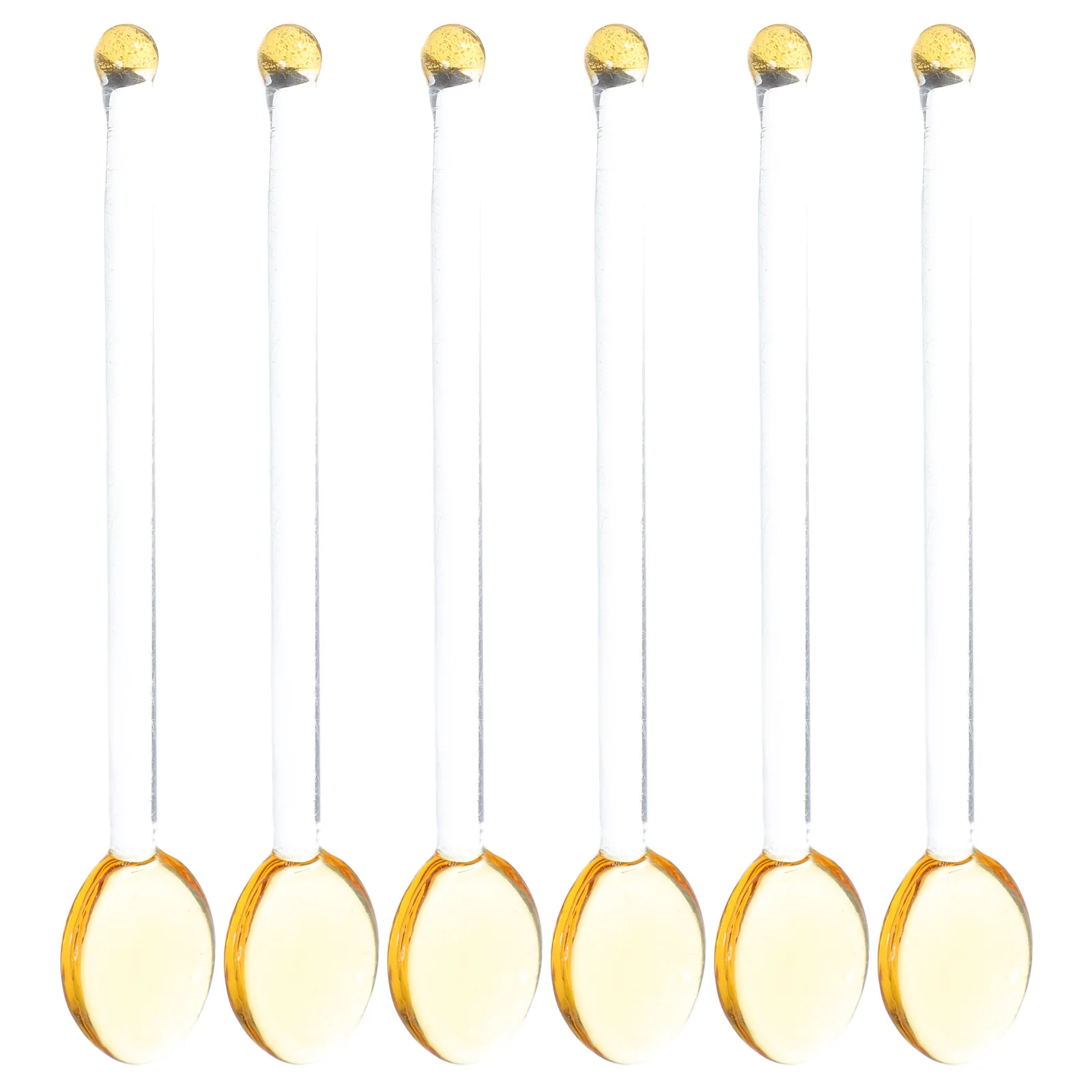 

6 Pcs Heating Spoon Small Serving Spoons Teaspoons Mixing Dessert Glass Coffee Stirring Cooking for Mini Stirrers