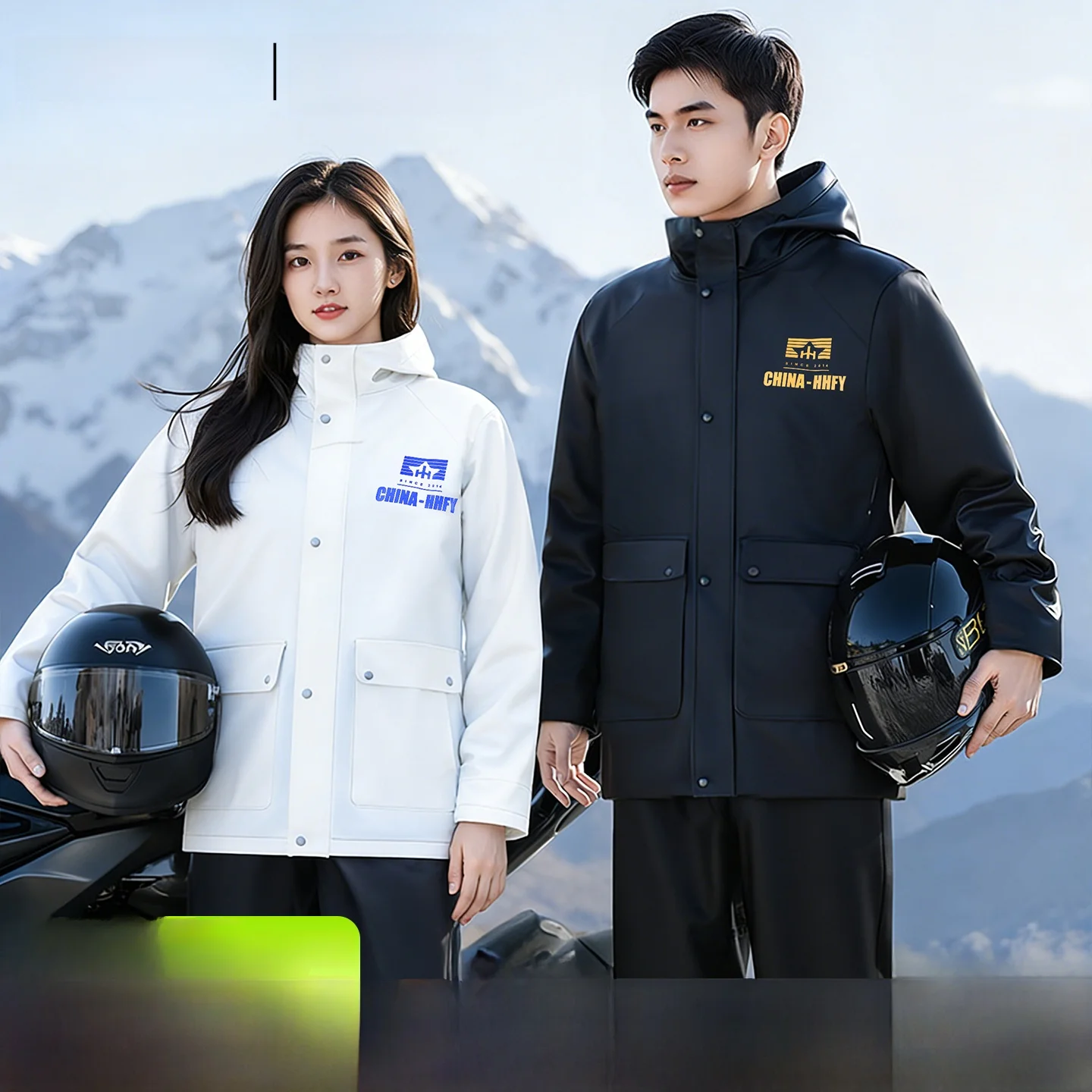 set-impermeabile-per-ciclismo-adulti-giacca-e-pantaloni-antipioggia-modello-lungo-per-uomo-uso-speciale-per-consegnatori-stile-separato-per-bicicletta