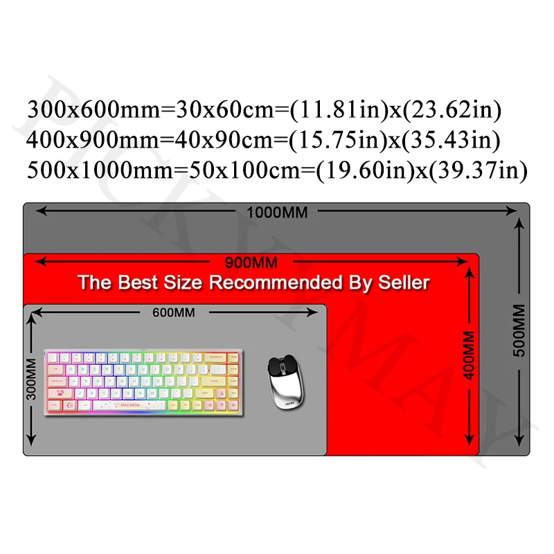 Design Large Mouse Pad 100x50cm Big Mouse Mat Computer Desk Pad Gaming Mousepad Big Keyboard Mat Gamer  Desk Mat Table Carpet