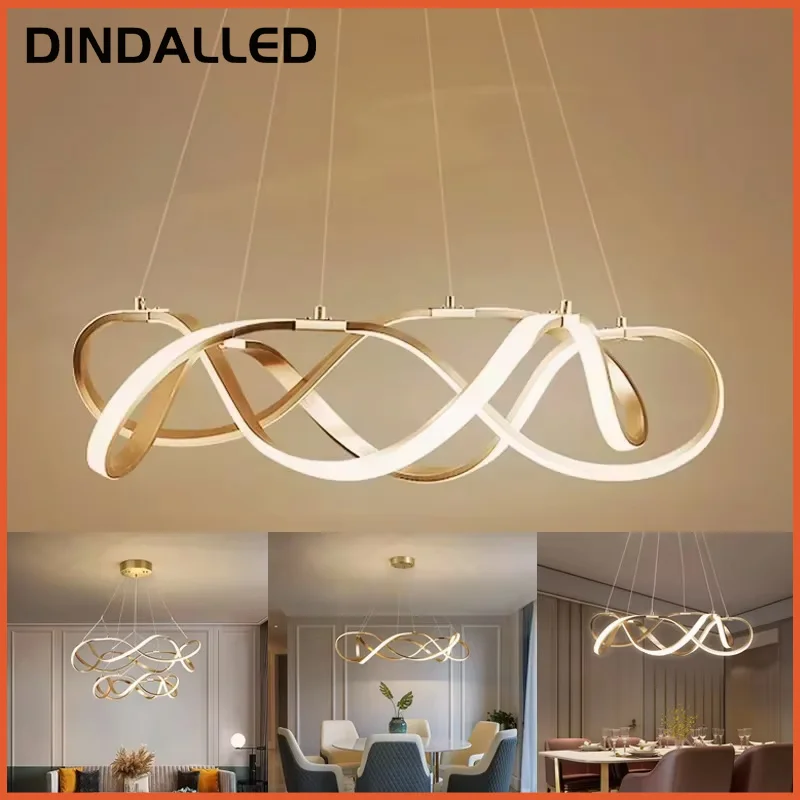 Modern LED Pendant Chandelier Light for Living Room Bedroom Hall Restaurant Indoor Home Decor