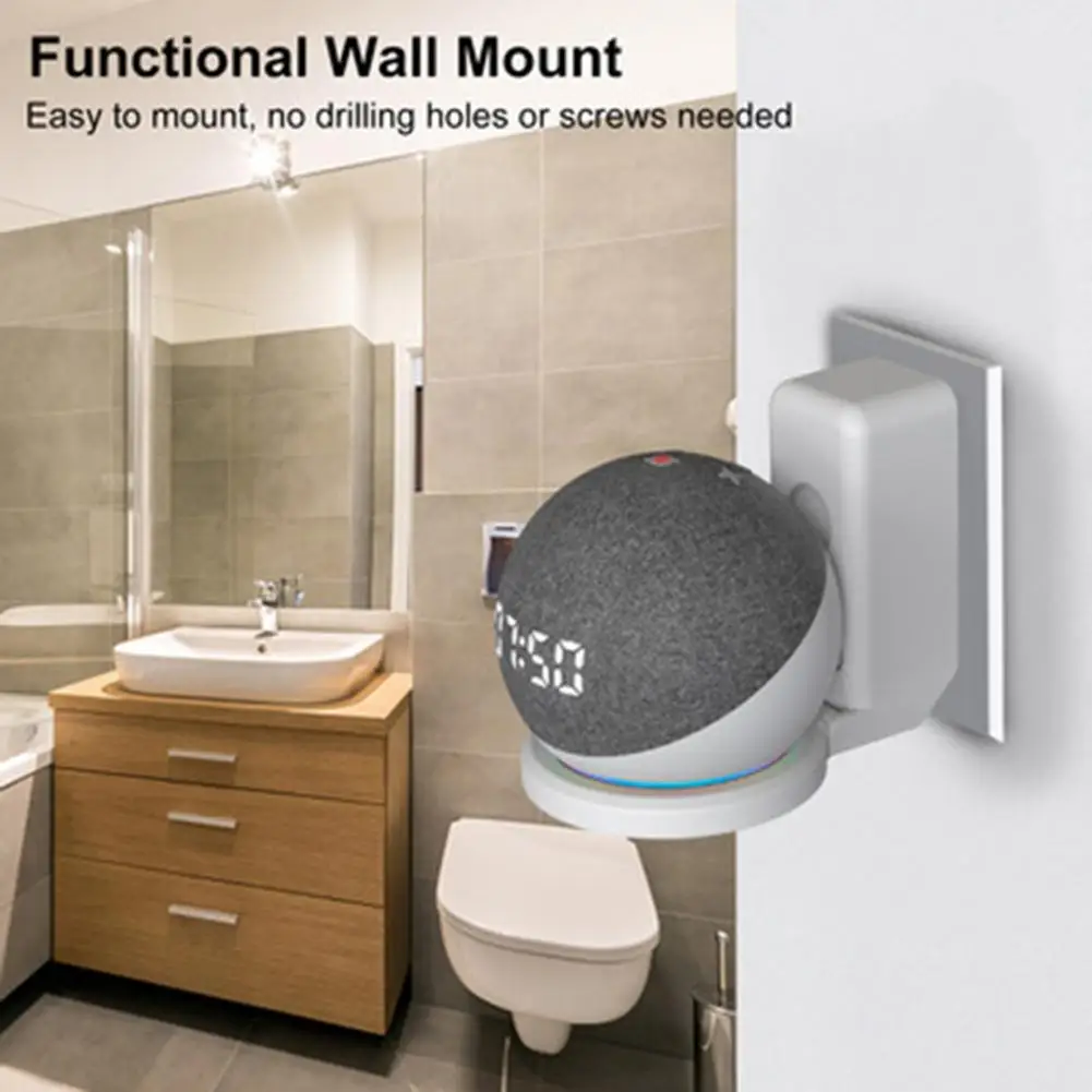 Mounting Bracket Wall Mount Bracket Speaker Holder Strong Load-bearing Wall Mount High Stability Speaker Stand for Echo Dot