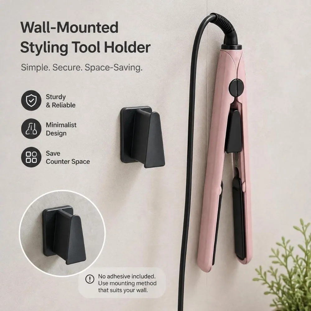 Practical 3D Printed Perm Rod Holder Wall Mounted Practical Hair Styling Tool Organizer Styling Tool Storage Rack Bathroom
