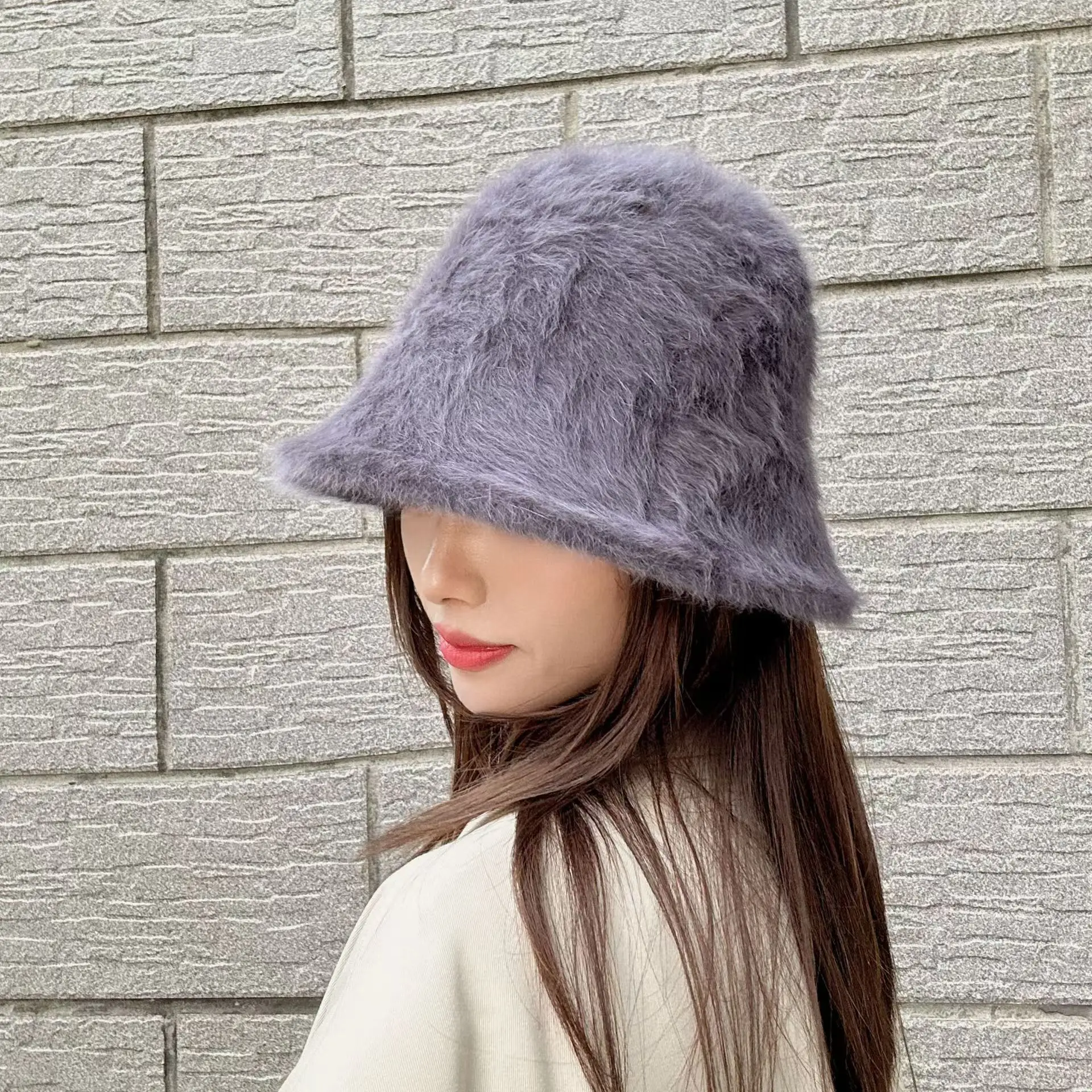 Shearling Sheepskin particles Hats Women Winter Warm Classic Luxury Caps High Quality Hat Ladies Fashion New Design Bucket Cap