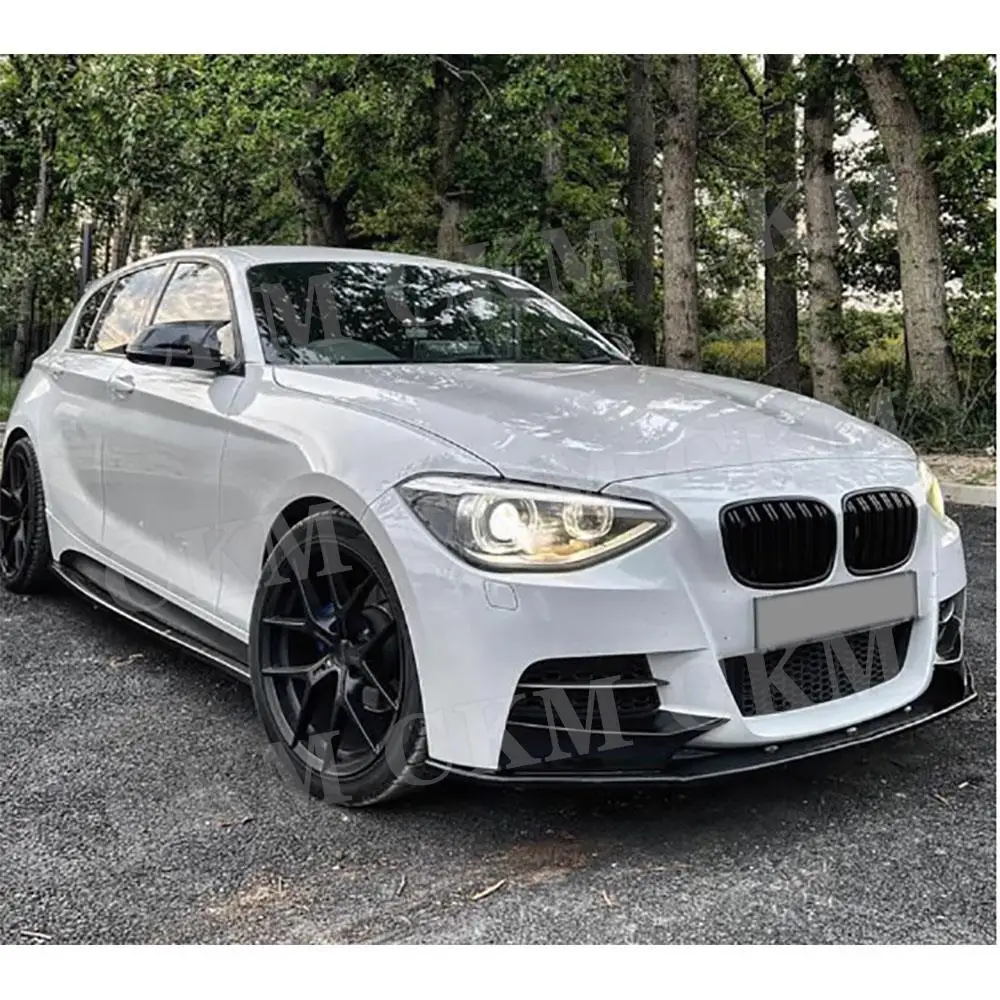 

Front Bumper Lip Spoiler Front Winglet Apron Car Styling Body Kits Accessories for BMW 1 Series F20 F21 Pre M Sport 2012-2014