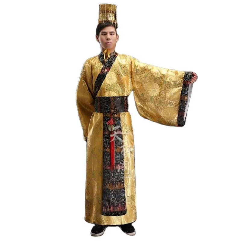 Men Ancient China Clothes Han Tang Dynasty Emperor Traditional Robe Tv Movie Performance Clothing Handsome Prince Hanfu Costume