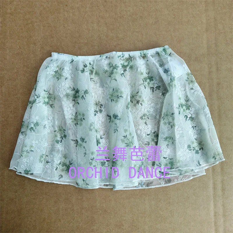 رخيصة أطفال بنات الطفل ممارسة الرقص ارتداء دنة الأزهار المطبوعة شبكة الباليه التنانير مع ثياب متطابقة