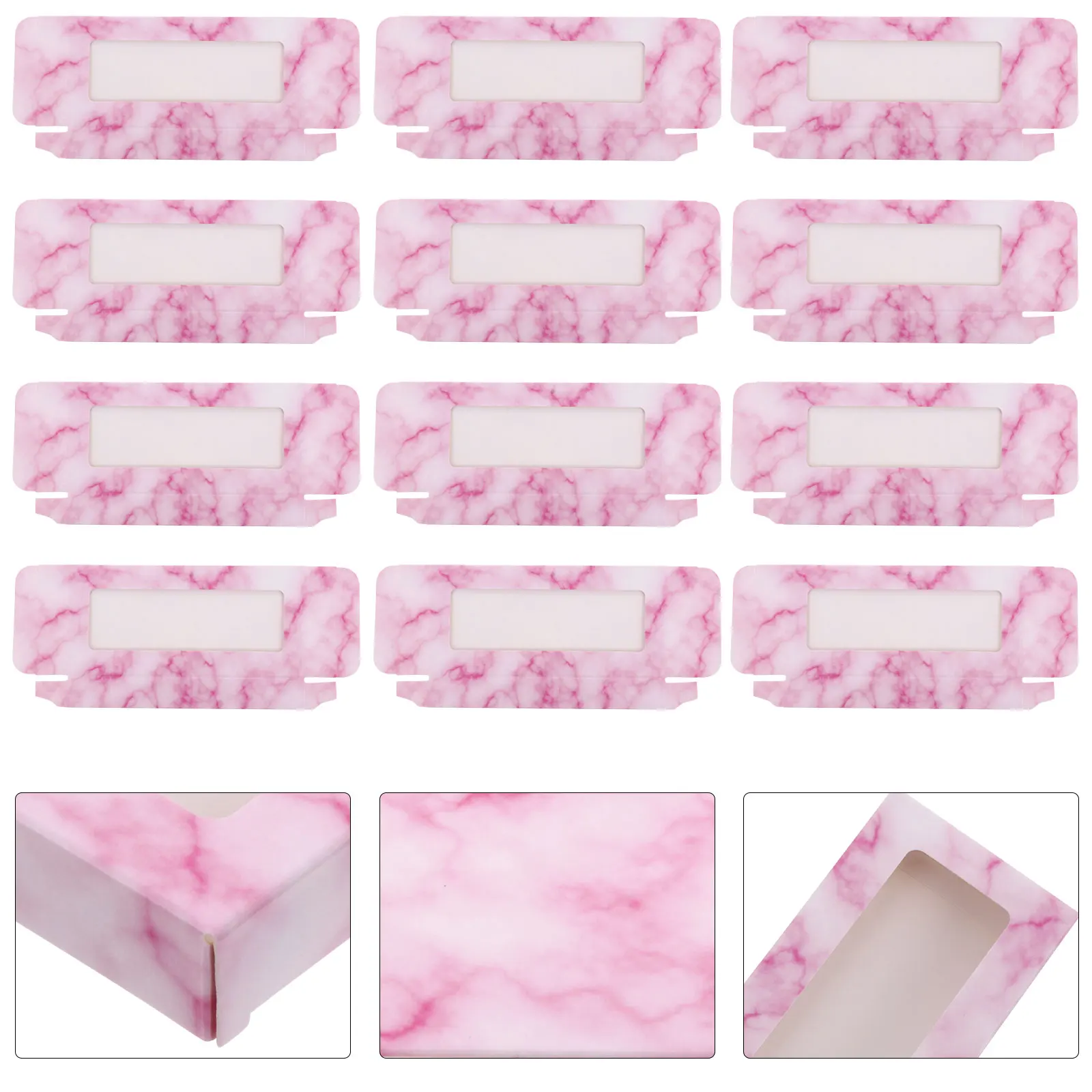 

40pcs Eyelash Box Empty Lash Case Holder Storage ganizer False Eyelashes Clear Protective Sealed Dustproof Makeup