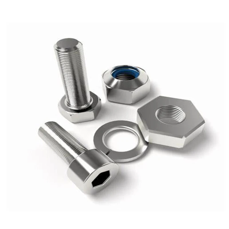 CNC machined custom stainless steel bolt nut washer set fastening connectors