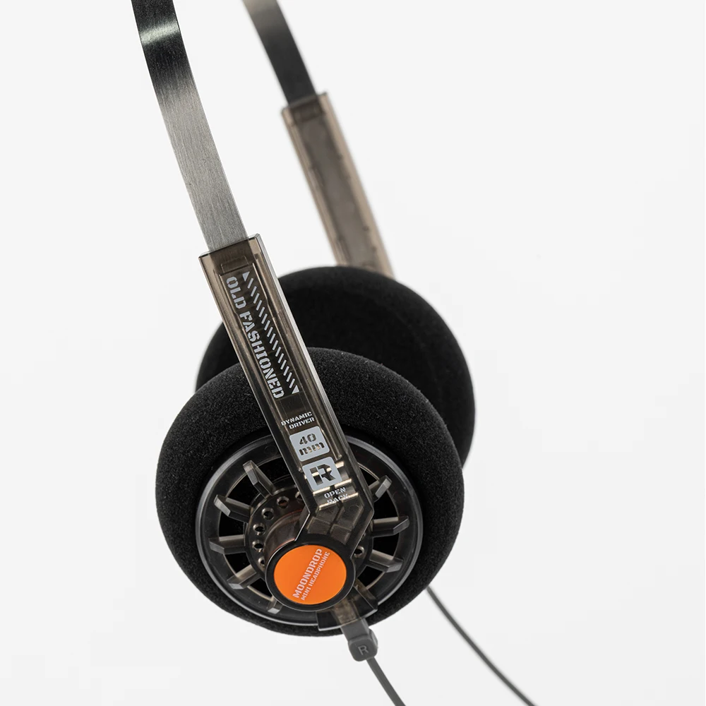 MOONDROP Fone de ouvido intra-auricular portátil à moda antiga com costas abertas 0,78 mm cabo intercambiável de 2 pinos