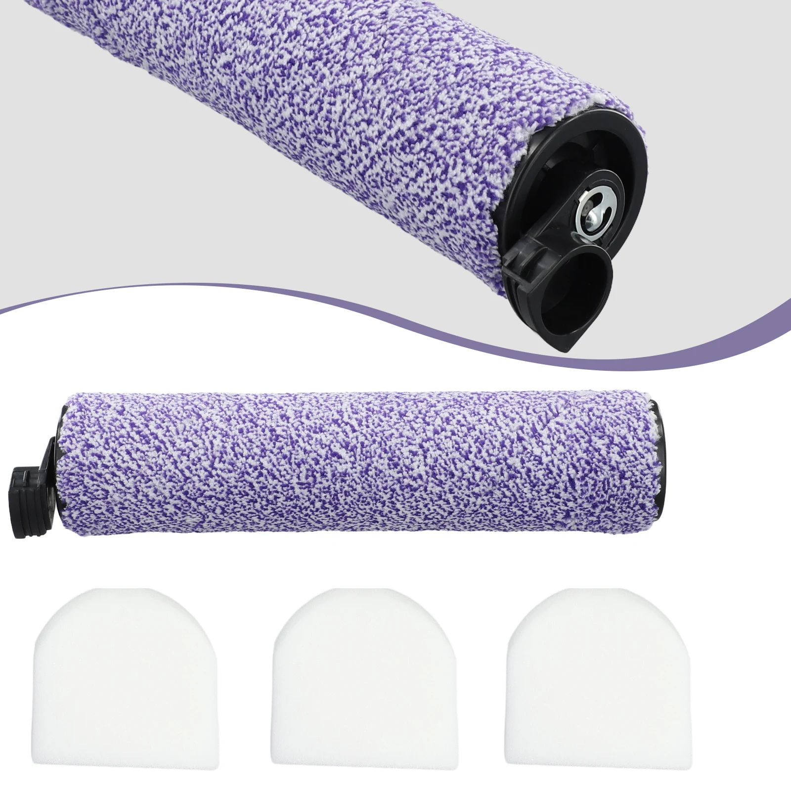 Practical Roller Brush Foam Filter for Shark WD101 WD201 HydroVac XL 3 In 1 Vacuum Cleaner Suitable for All Sealed Hard Floors