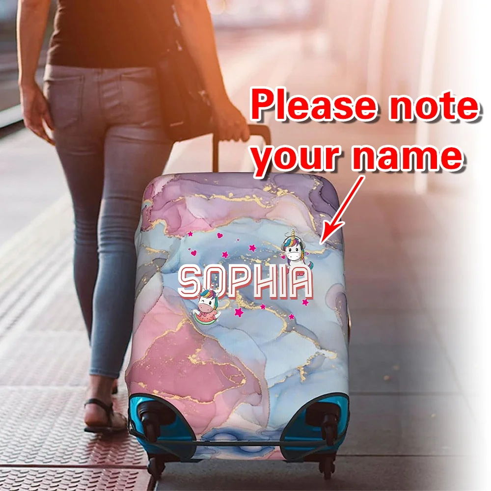 

Чехол для багажа с индивидуальным именем, защитный чехол, 18-32 дюйма, коробка на колесиках, подходящие аксессуары, пылезащитные чехлы, многоразовые