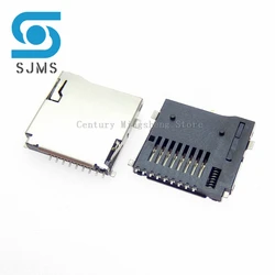 10pcs Micro SD card slot connectors 9pin T-Flash Common style size 14*15mm TF card deck Self acting card slot pop-up