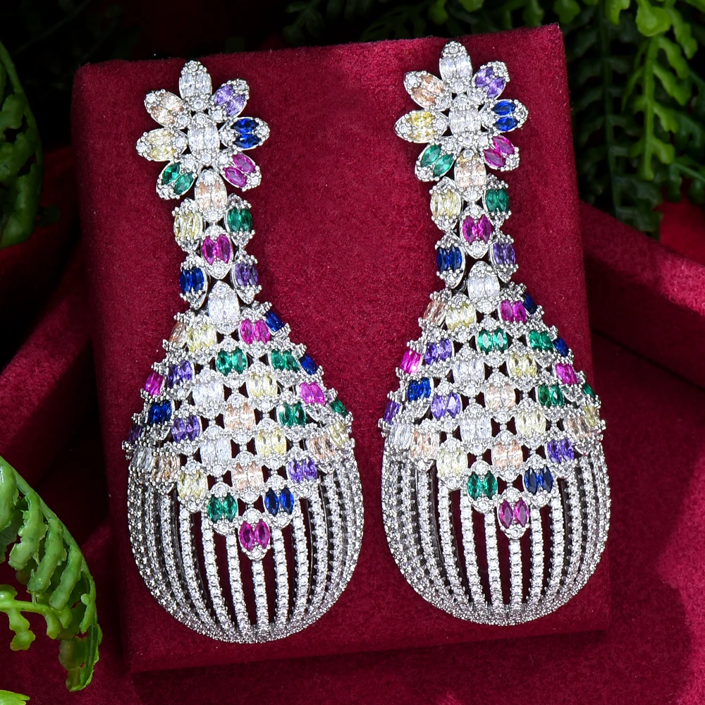 

Soramoore New African/Indian Disco Ball Earring For Women Wedding Party Indian Dubai Bridal Jewelry boucle d'oreille femme Gift