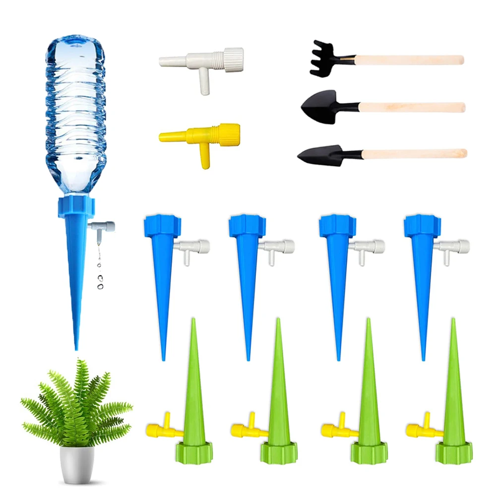 4-24 قطعة مجموعة مسامير سقي النباتات الأوتوماتيكية-نظام الري بالتنقيط قابل للتعديل للزهور بوعاء ، حديقة الدفيئة سقي ذاتي