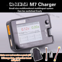 M7 200W 10A DC Balance Charger Discharger for 1-6S Lipo Battery With Voltage Servo Checker ESC Tester Receiver LCD IPS