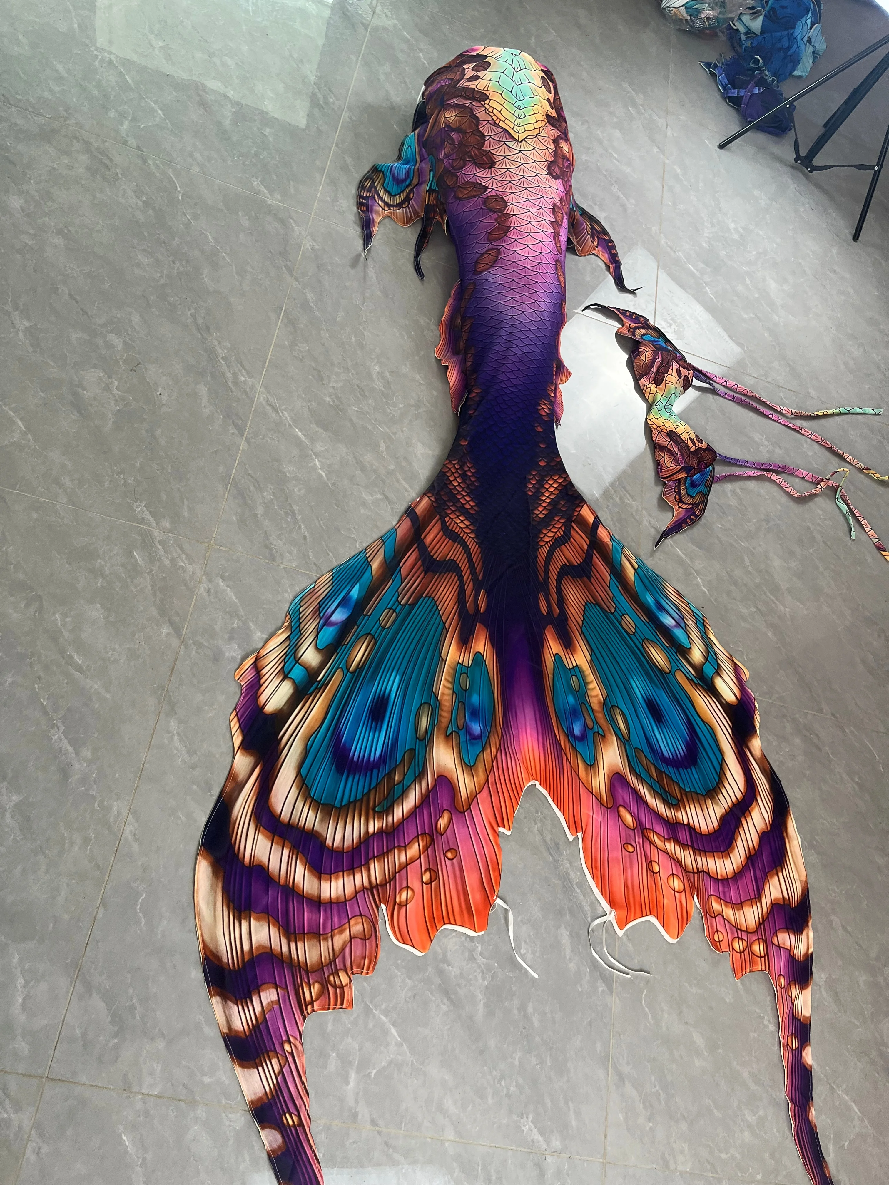 New European And American Style Mermaid Large Fishtail Swimsuit For Beach Vacation, Tourism, And Freediving Photography view 3