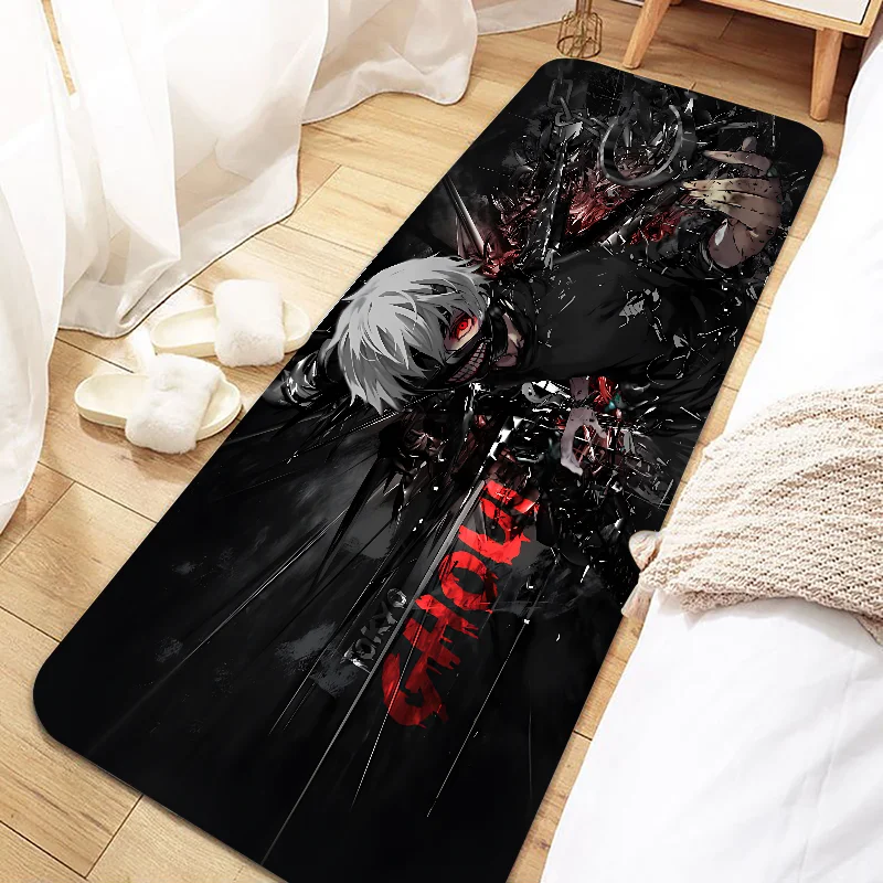 Anime Tokyo Ghoul Door Mat Entrance Non-slip Doormat Washable Kitchen Carpet Living Room Hallway Rugs Bathroom Bath Door Mats