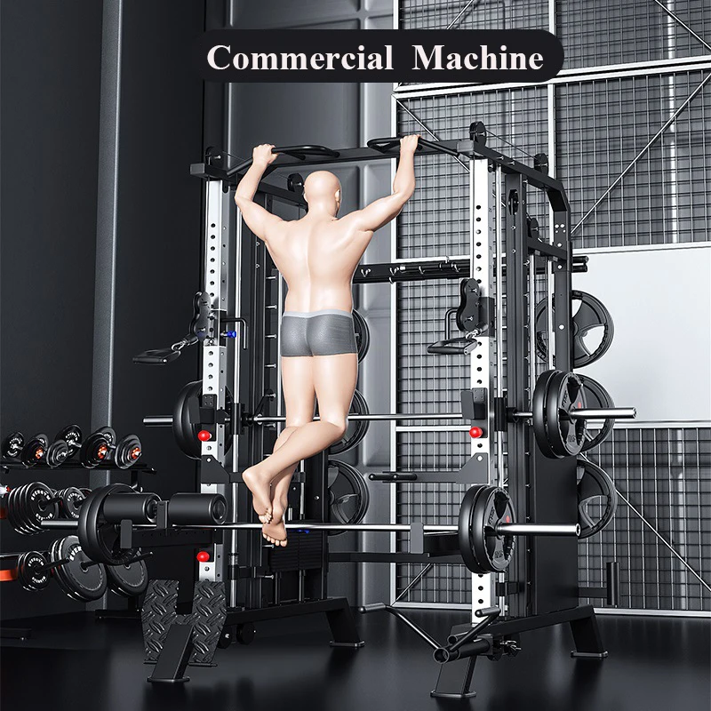 Multifunction Smith Machine Gymnasium Commercial Gantry Squat Frame Household Push Machine Smith Comprehensive Trainer