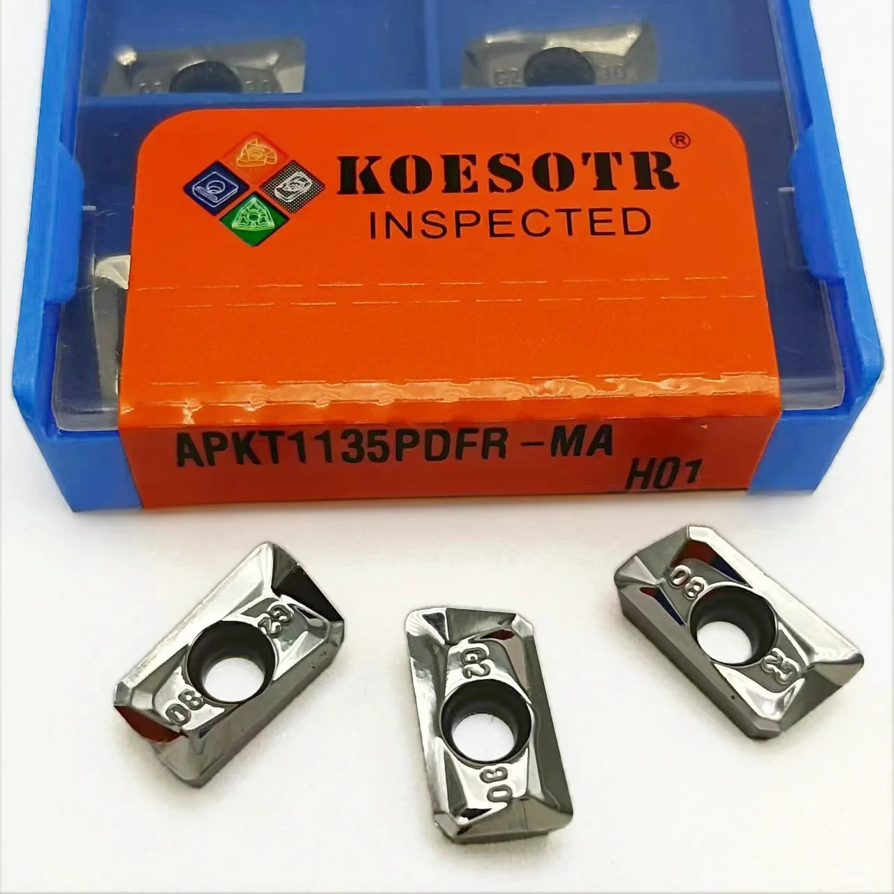 APKT1135PDFR-MA H01 high quality aluminum blade APMT1135 R0.8 aluminum cutting for CNC machine tool milling cutter APMT 1135