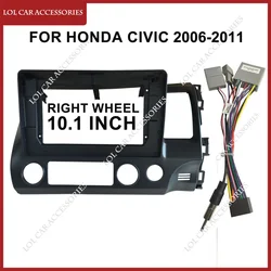 10.1 Inch For Honda CIVIC 2006-2011 Car Radio Stereo Android MP5 GPS Player 2 Din Head Unit Fascia Panel Frame Dash Cover