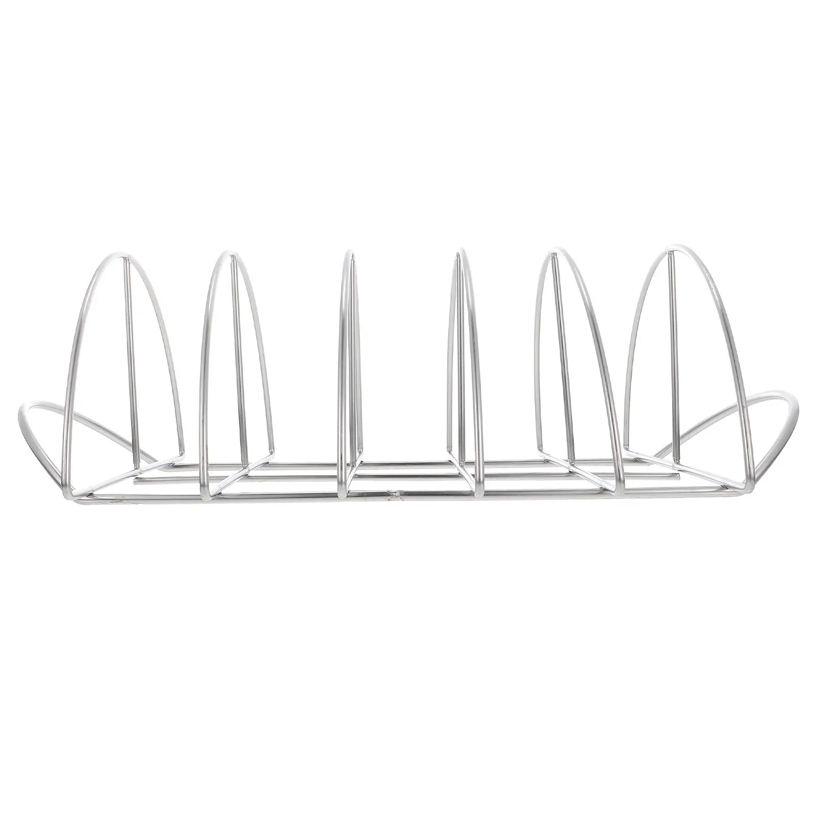 Premium Portable Lightweight Rib Rack for Grilling and Smoking All-Round Airflow Heat Absorption Bbq Accessory Rib Holder Grill
