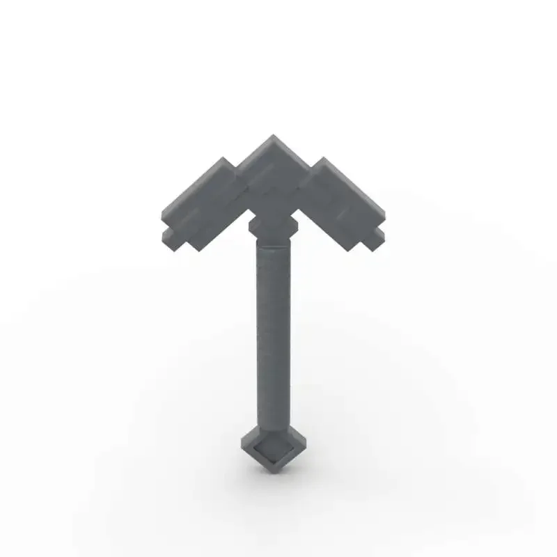 MOC 10PCS 파트 브릭스 18789 도구 곡괭이 픽셀 블록 호미 도끼 세트 DIY 조립 입자 어린이 생일 선물