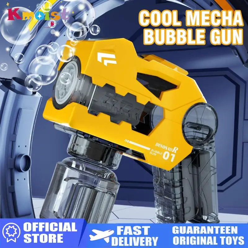 Automatische elektrische Shark Space Bubble Gun Kinder Spielzeug Dinosaurier Blasen Gebläse Maschine für Kinder Geschenke Outdoor Hochzeit Party Spielzeug