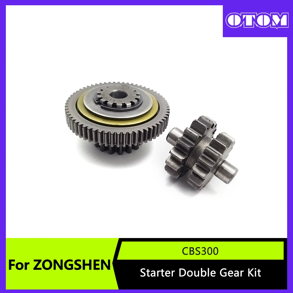 OTOM-Kit de doble engranaje para arranque de Motocross, accesorios para motor ZONGSHEN CBS300 NB300 K16 K23 hengjian BSE ZUUMAV