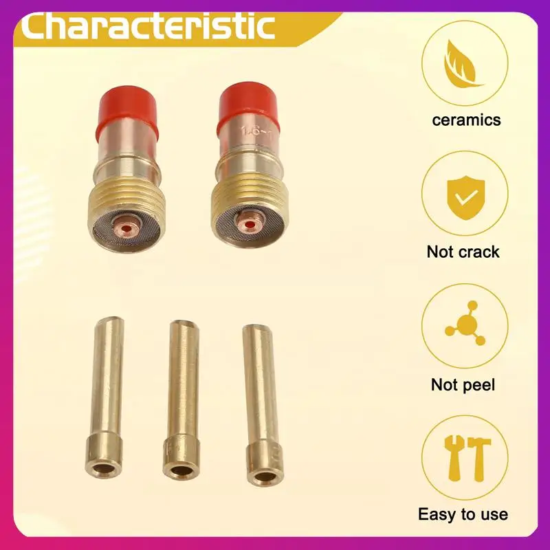

ABKL-Air Cooled Torches 12 White Nozzle Alumina Cup Kit Torches For WP 17 18 26 Stubby Collets Body Gas Lens Sets 1.6Mm