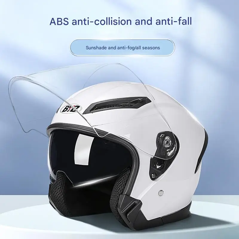

Motorcycle Helmet Riding with Sun Visor Lens Helmet Motorcycle Half Open Face New Style Fashion Helmet