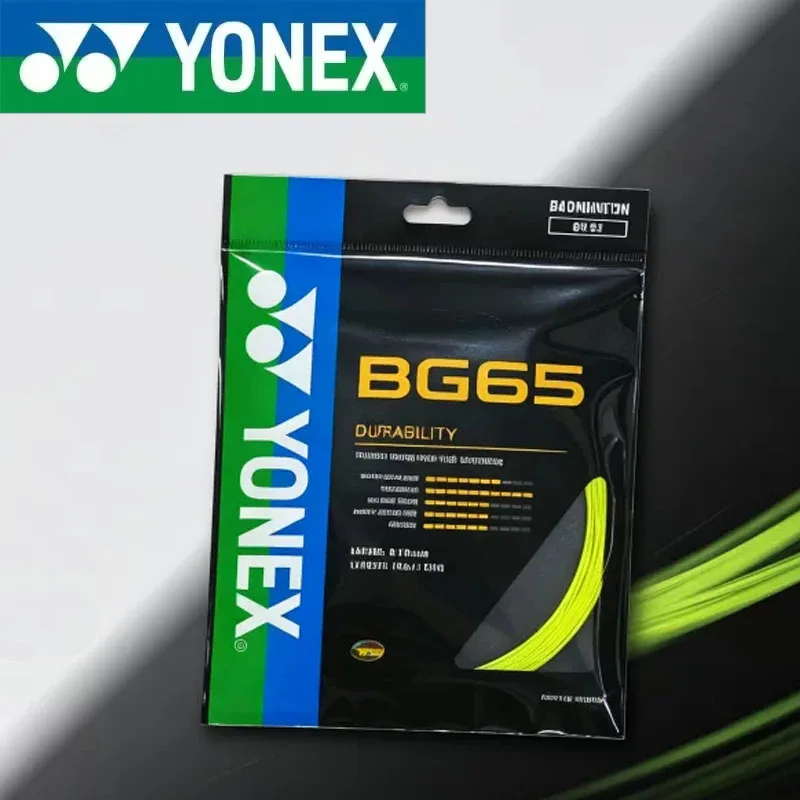 YONEX Badminton Racket String BG65(0.70mm) Endurance Competition Professional Durable To Play Wholesale Available