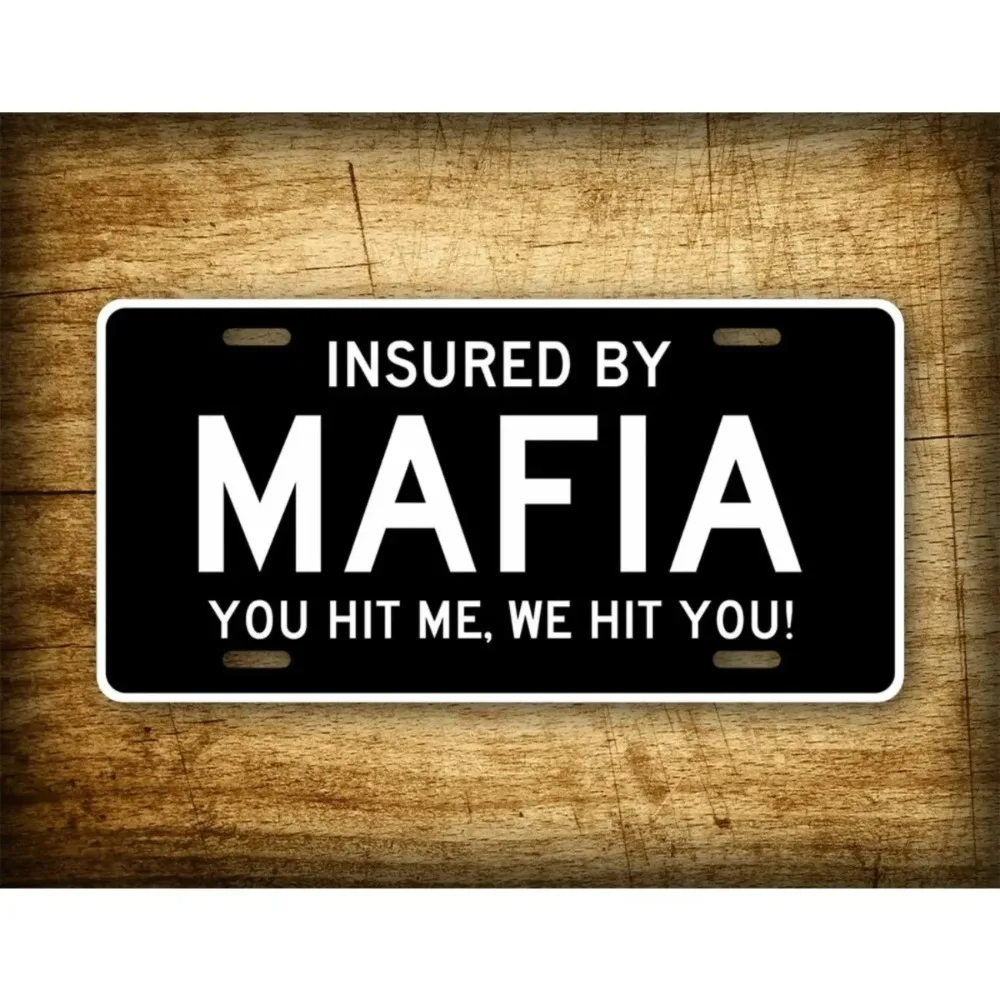 CIFbuy Personalized Funny Mafia Custom Metal Tag, 