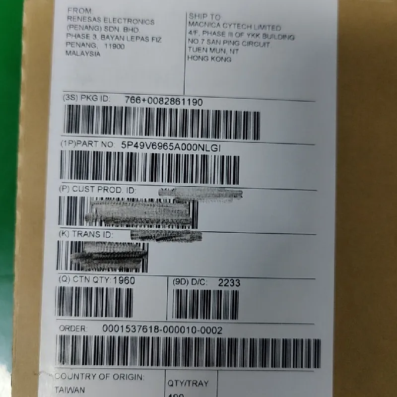 New Genuine 5P49V6965A000NLGI Silkscreen 6965A000 QFN24 Clock Generator Chip